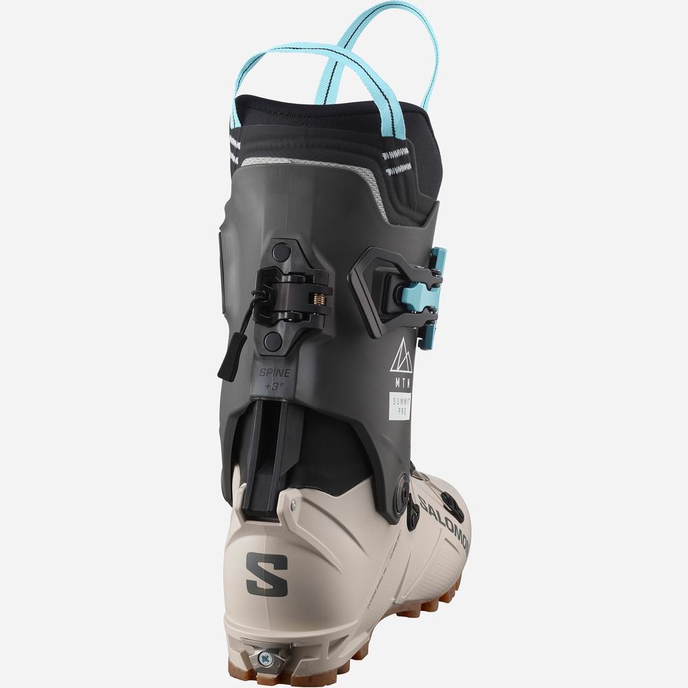 Bottes Ski Salomon Mtn Summit Pro Femme Kaki Noir Vert | France-4092817