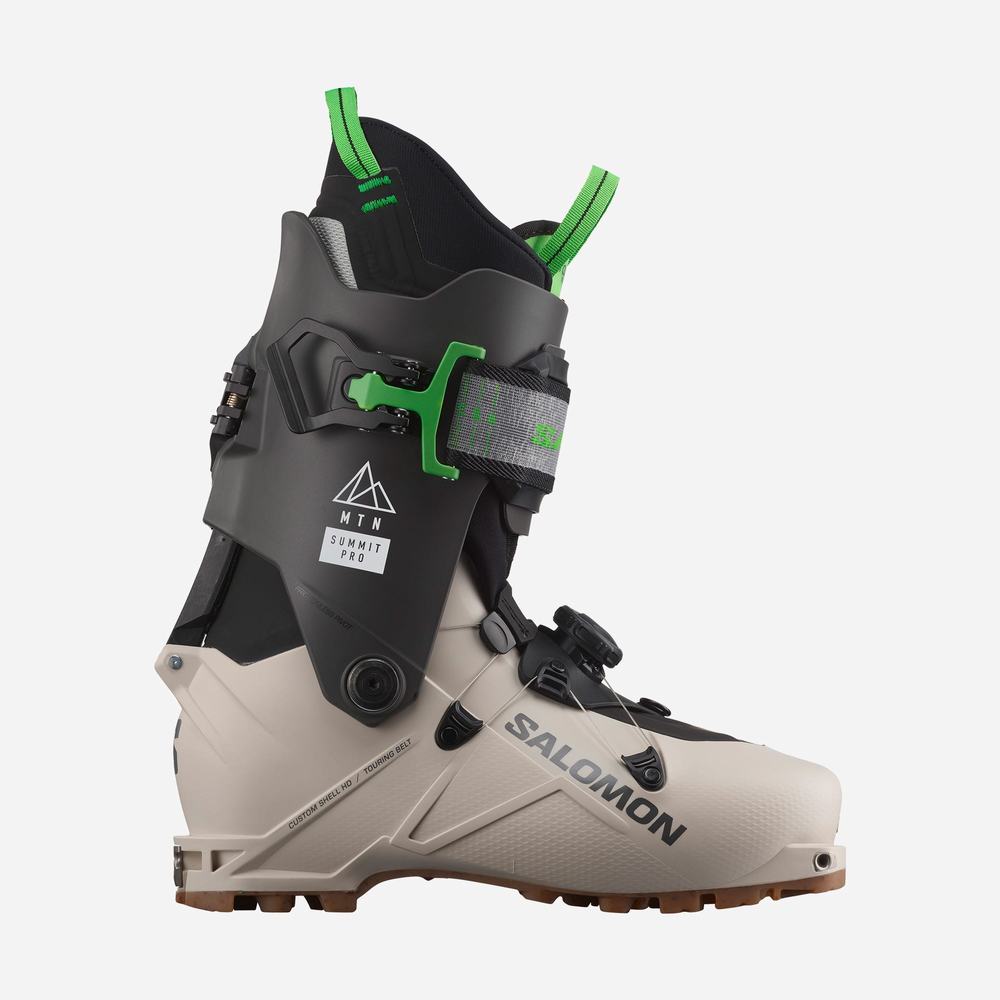 Bottes Ski Salomon Mtn Summit Pro Homme Kaki Noir Vert | France-4980675