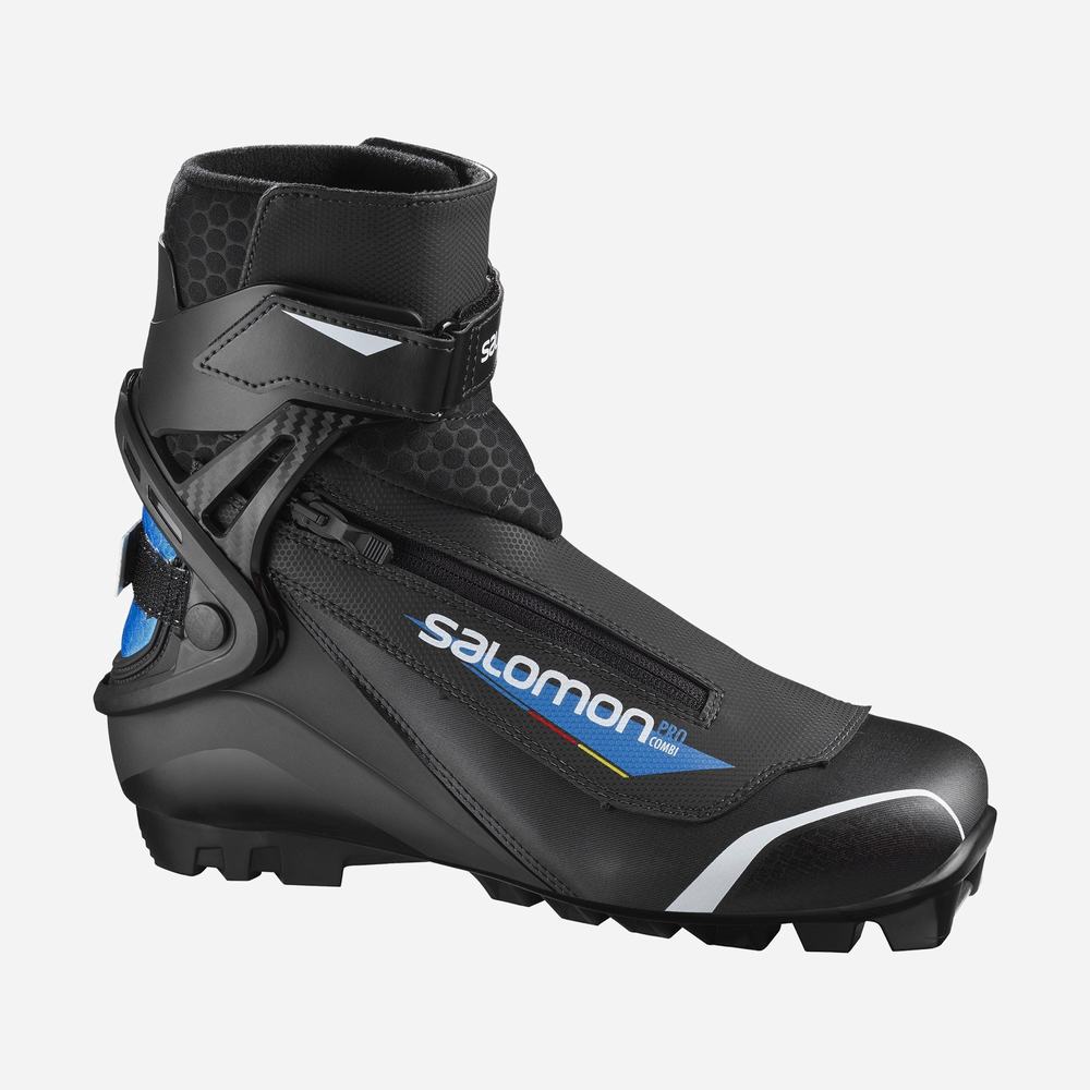 Bottes Ski Salomon Pro Combi Pilot Femme Bleu Marine Noir Bleu | France-5326079