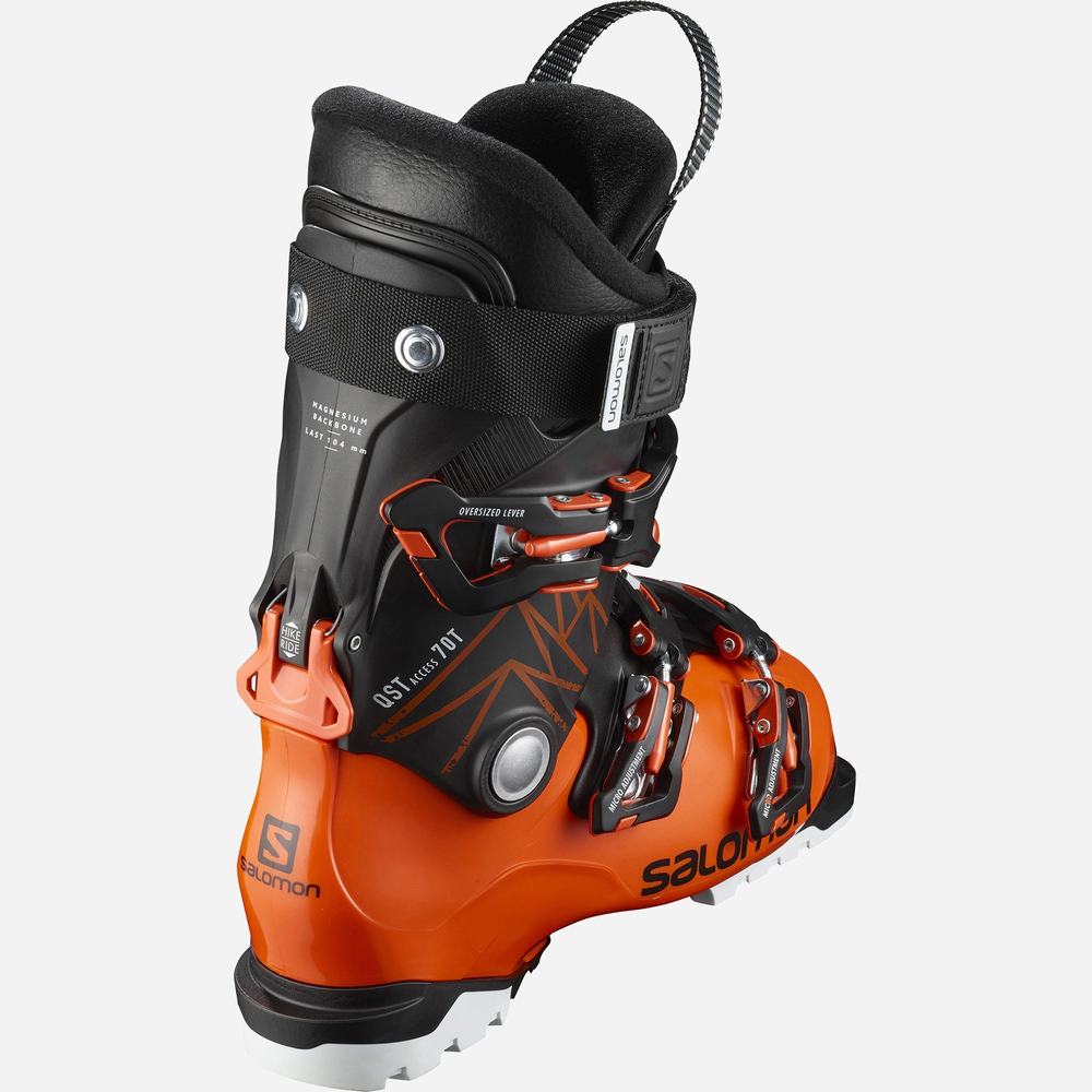 Bottes Ski Salomon Qst Access 70 T Enfant Orange Noir | France-3809714