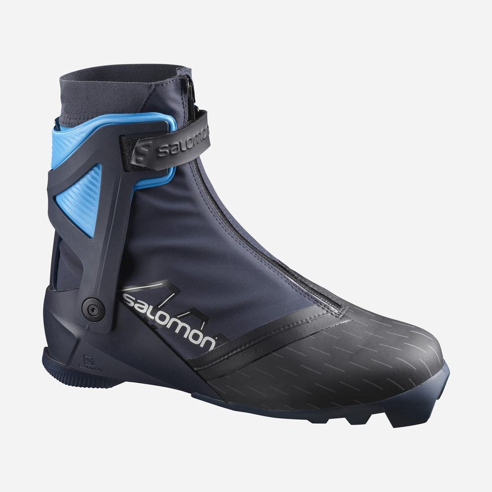 Bottes Ski Salomon Rs10 Homme Bleu Marine Noir Bleu | France-5936280