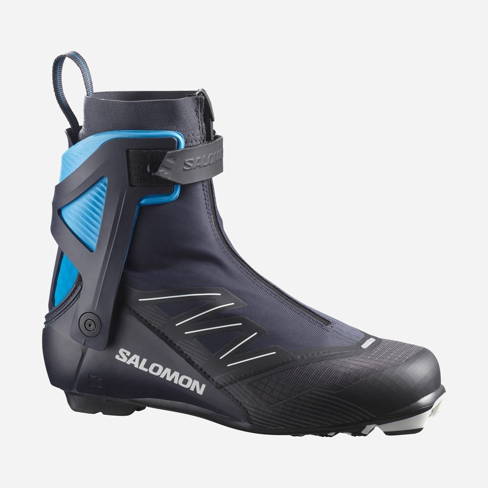 Bottes Ski Salomon Rs8 Homme Bleu Marine Noir Bleu | France-0621435