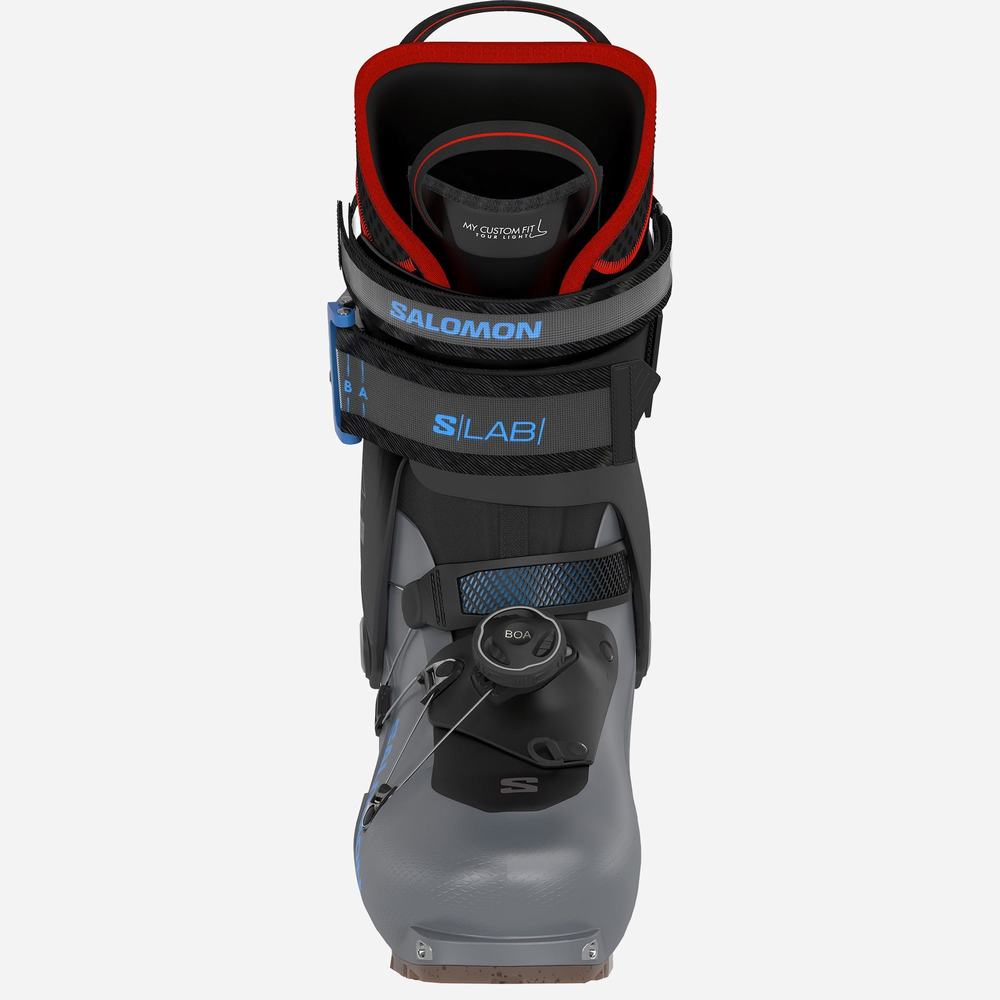 Bottes Ski Salomon S/Lab Mtn Summit Homme Noir Grise Foncé Bleu | France-5168324