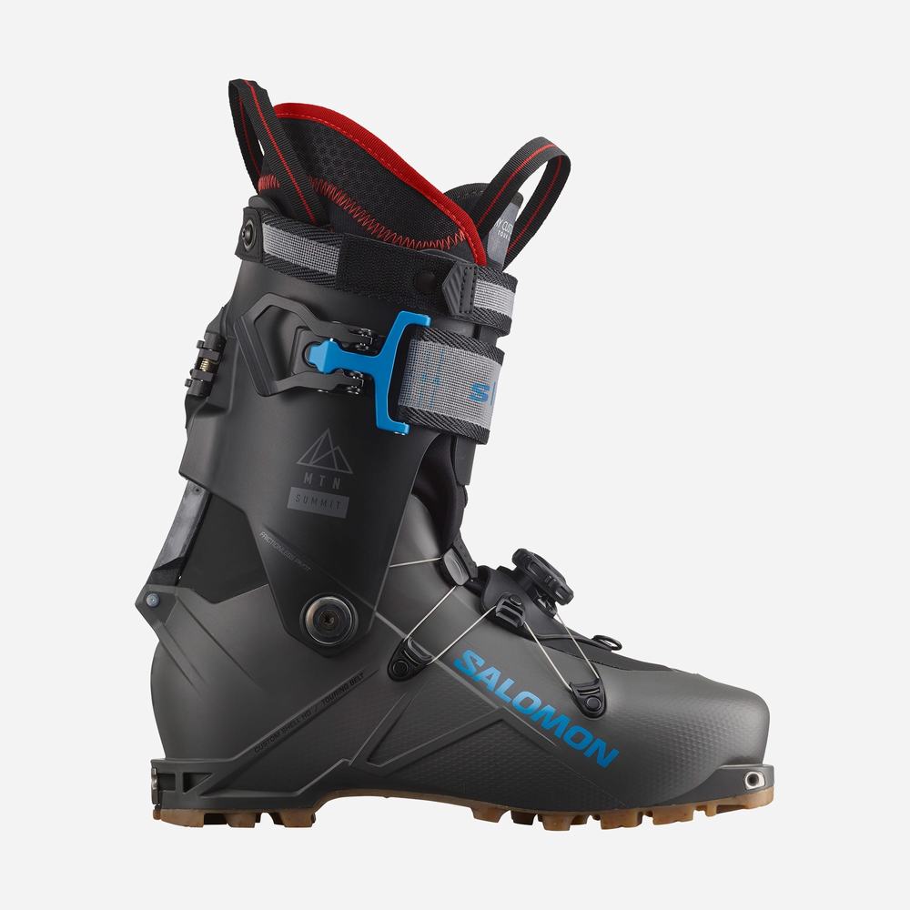 Bottes Ski Salomon S/Lab Mtn Summit Homme Noir Grise Foncé Bleu | France-5168324