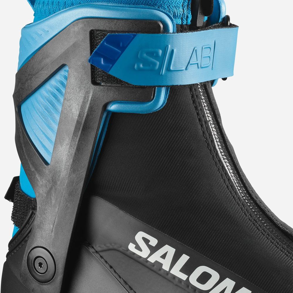 Bottes Ski Salomon S/Lab Skiathlon Cs Enfant Noir Bleu | France-7426103