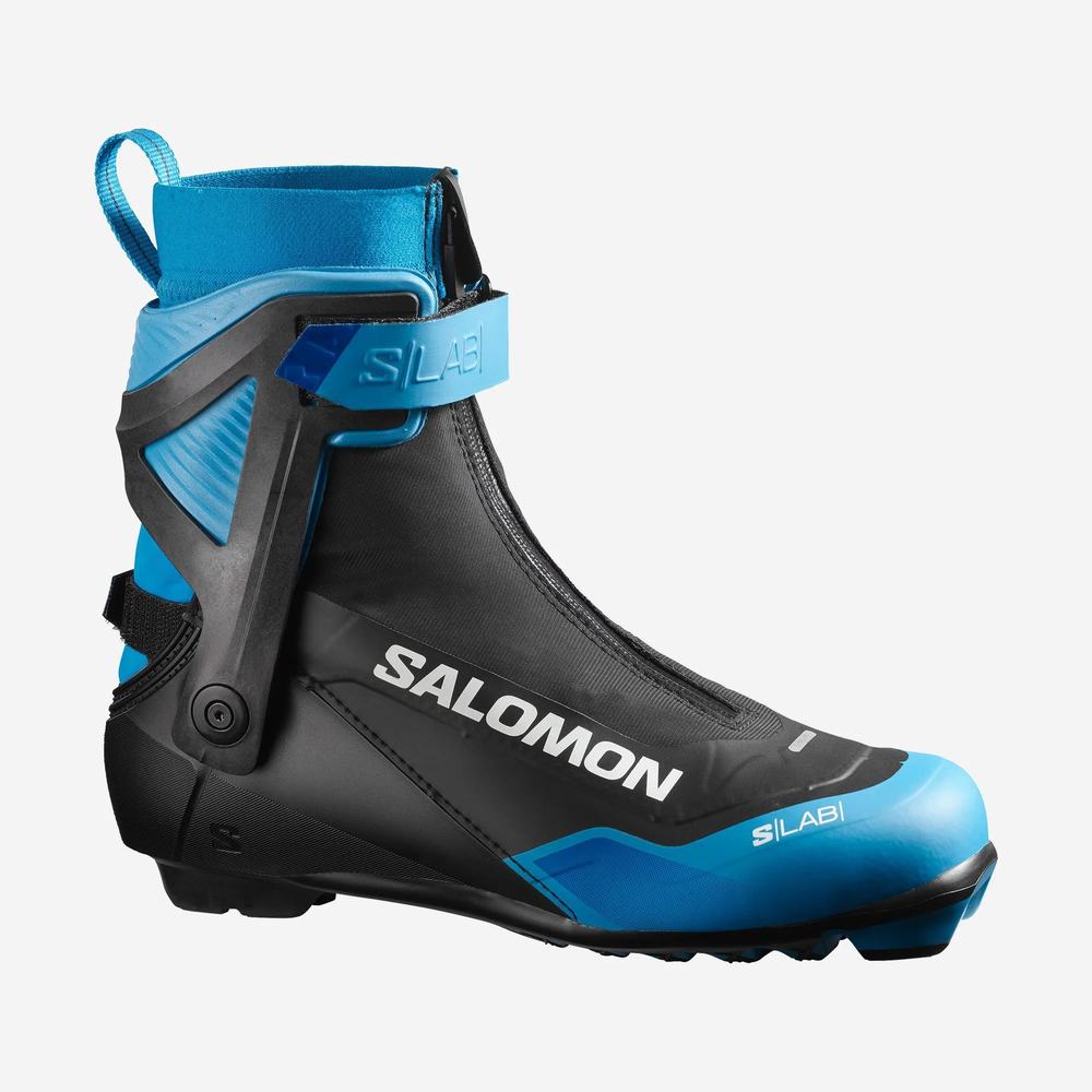 Bottes Ski Salomon S/Lab Skiathlon Cs Enfant Noir Bleu | France-7426103