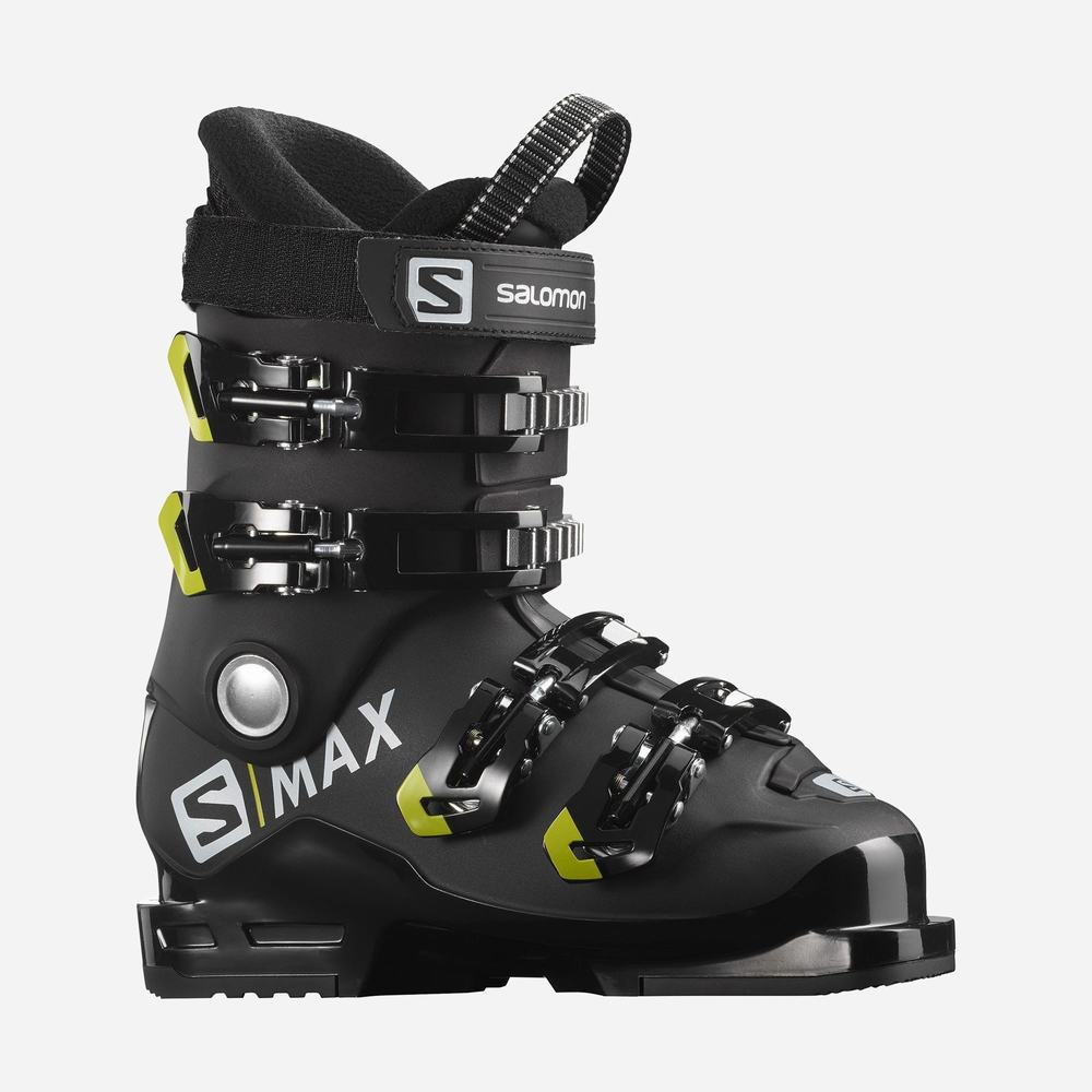 Bottes Ski Salomon S/Max 60 Rt Enfant Noir Vert | France-3954721