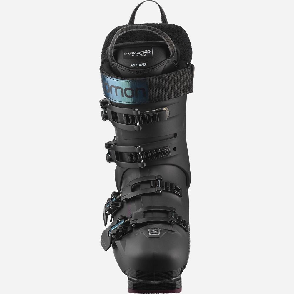 Bottes Ski Salomon S/Pro 100 Femme Noir Bleu Vert | France-1437690