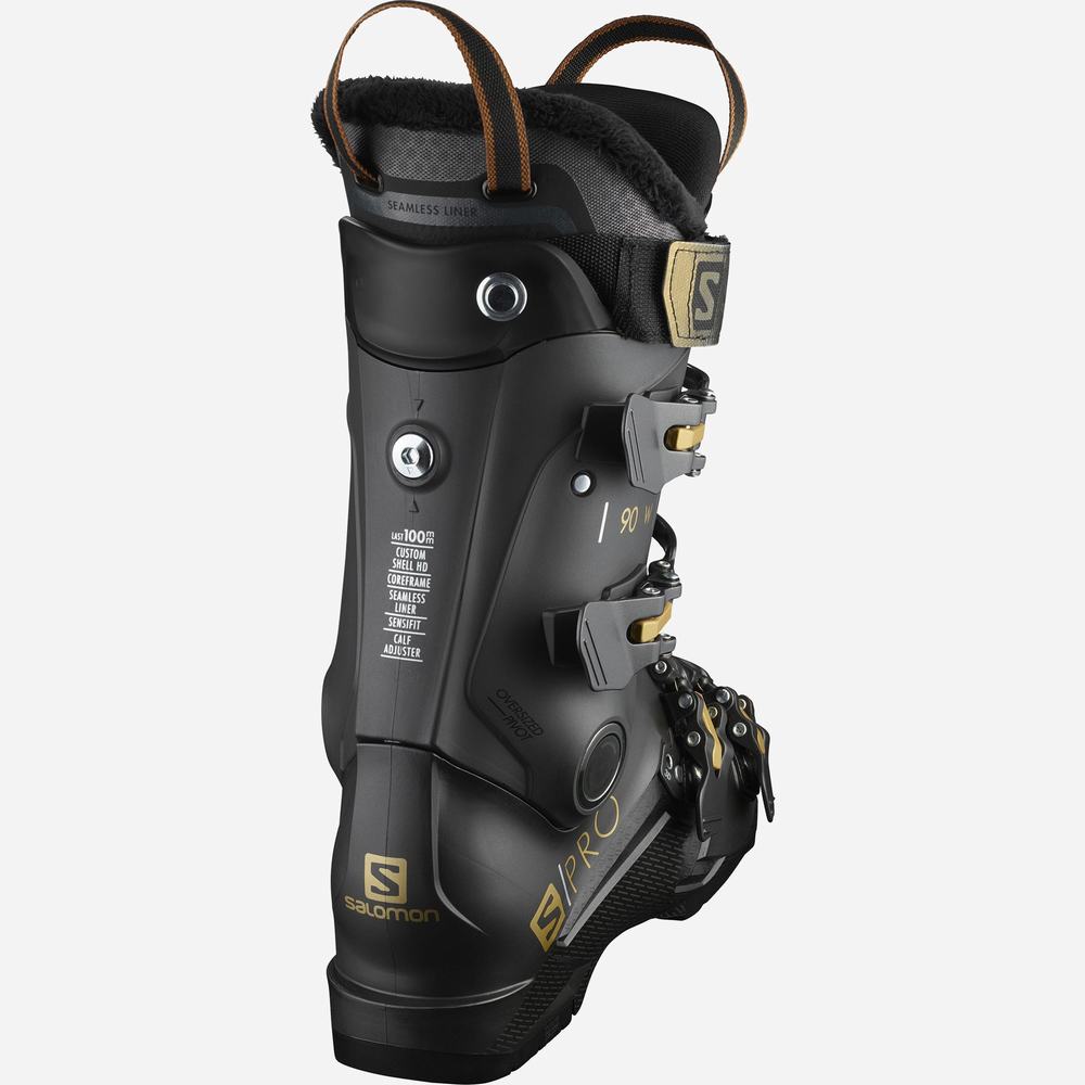 Bottes Ski Salomon S/Pro 90 Femme Metal Noir Cuivre Metal | France-2301548