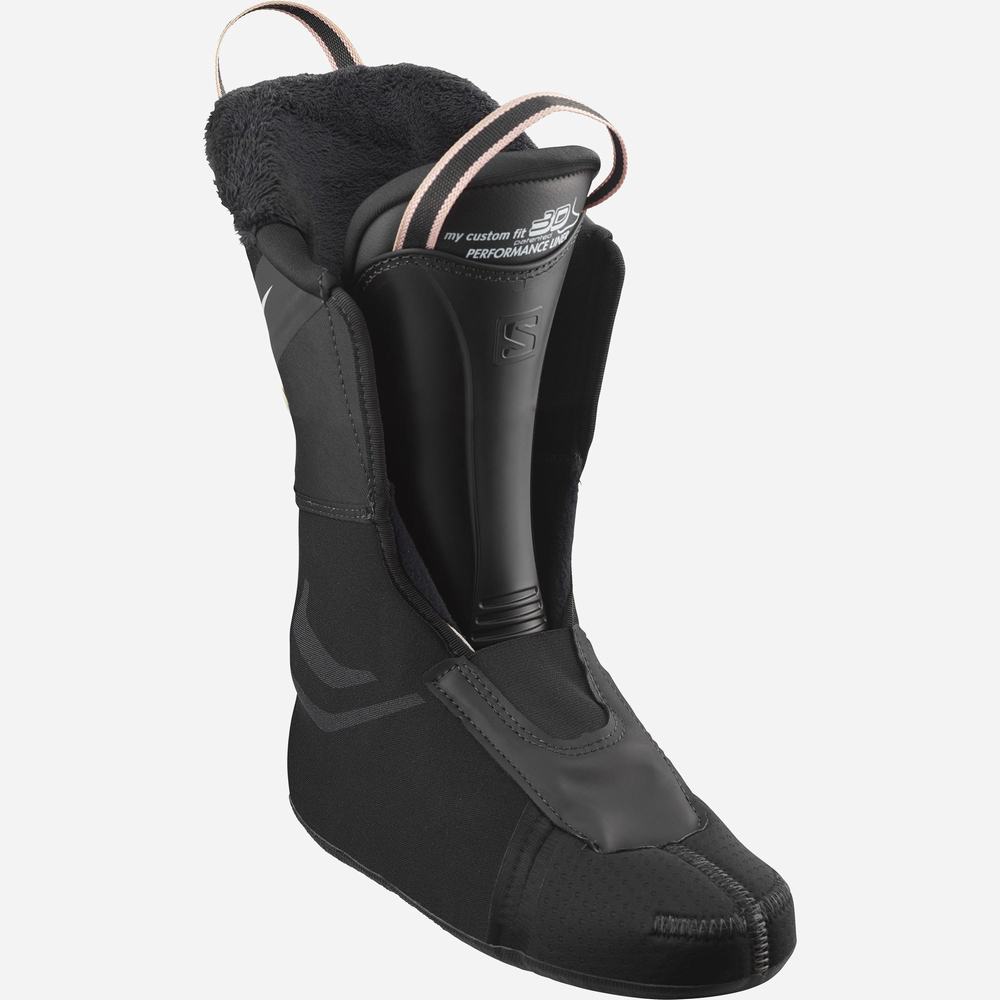 Bottes Ski Salomon S/Pro 90 Femme Noir Rose Doré | France-4862351