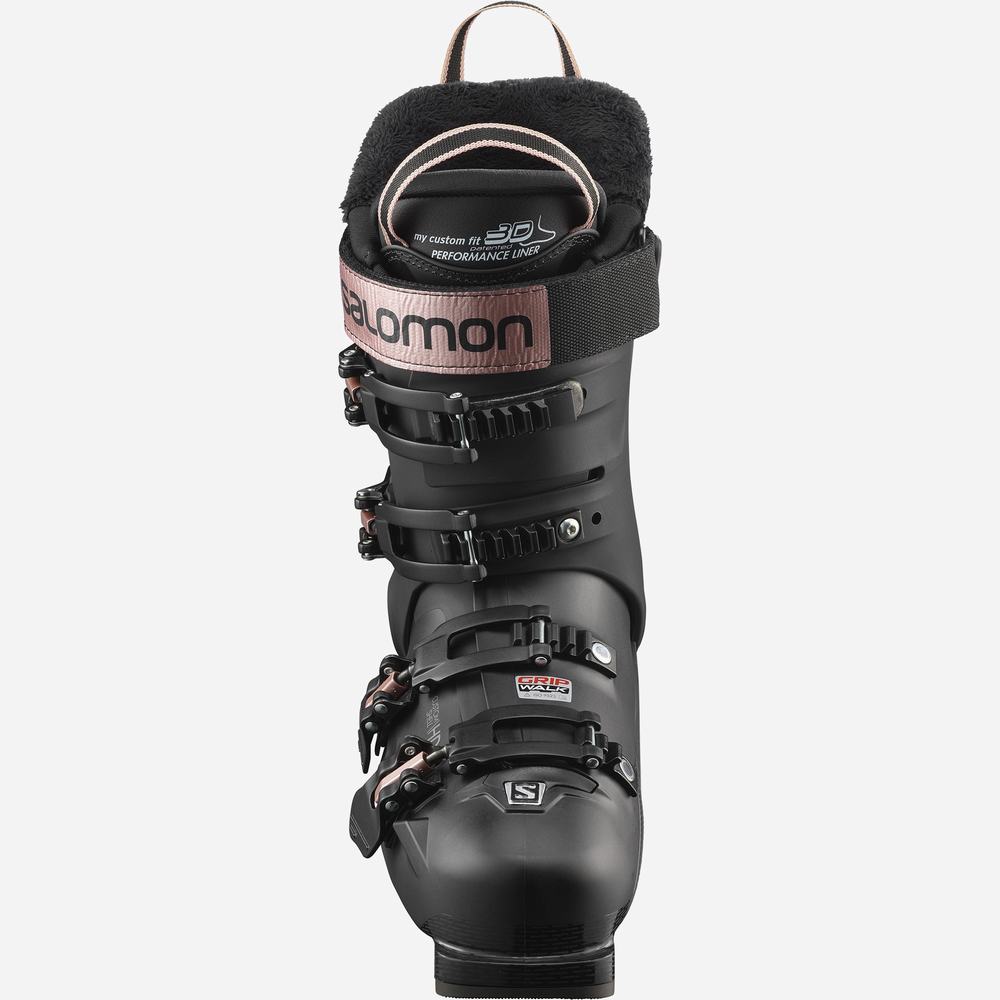 Bottes Ski Salomon S/Pro 90 Femme Noir Rose Doré | France-4862351