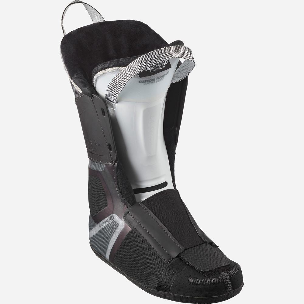 Bottes Ski Salomon S/Pro Alpha 100 Femme Blanche Argent Noir | France-2170643