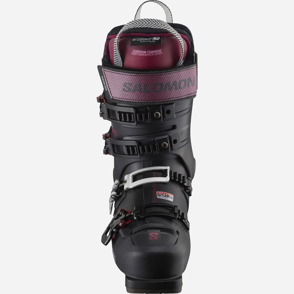 Bottes Ski Salomon S/Pro Alpha 110 El Femme Noir Marron Foncé Argent | France-5196820