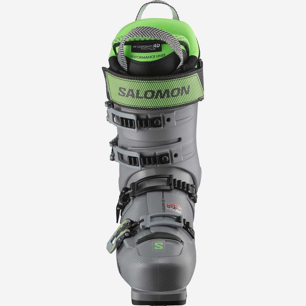 Bottes Ski Salomon S/Pro Alpha 120 Homme Grise Vert Noir | France-1463987