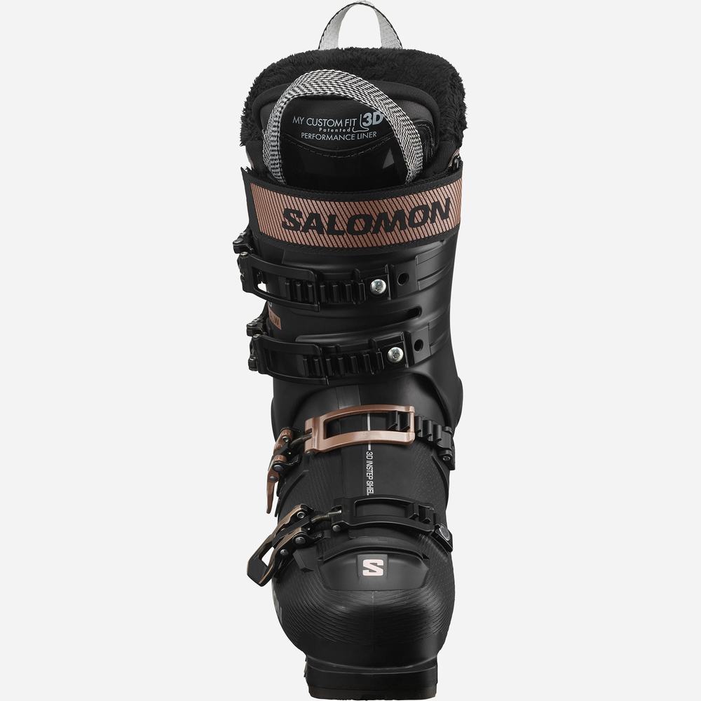 Bottes Ski Salomon S/Pro Alpha 90 Femme Noir Rose Doré Metal Argent | France-7294581