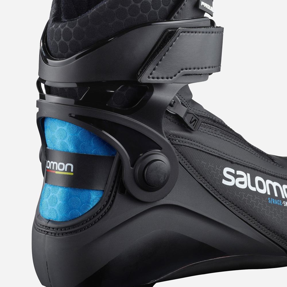 Bottes Ski Salomon S/Race Skiathlon Junior Prolink Enfant Noir Bleu | France-8362459