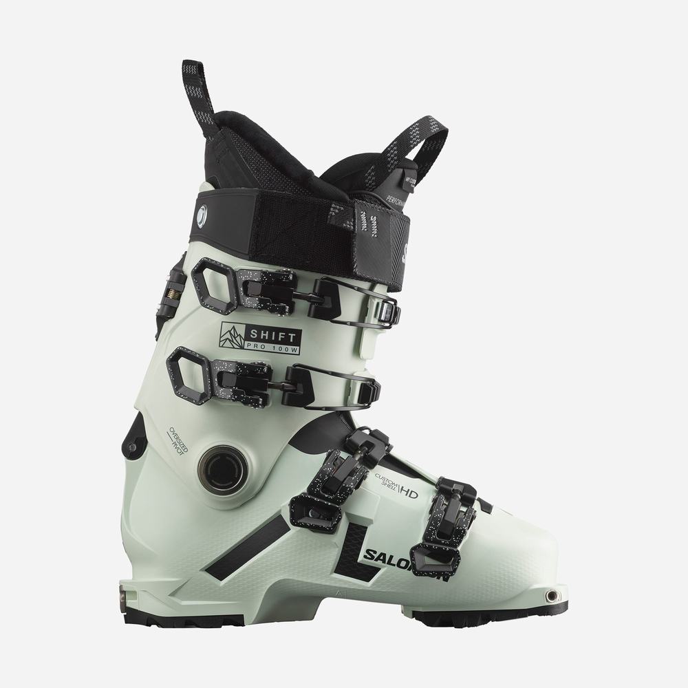 Bottes Ski Salomon Shift Pro 100 At Femme Blanche Noir Blanche | France-0348179