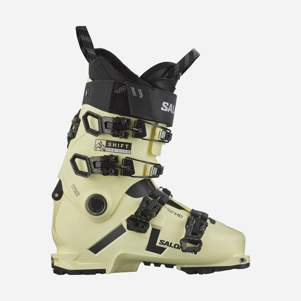 Bottes Ski Salomon Shift Pro 110 At Femme Jaune Noir Blanche | France-5849736