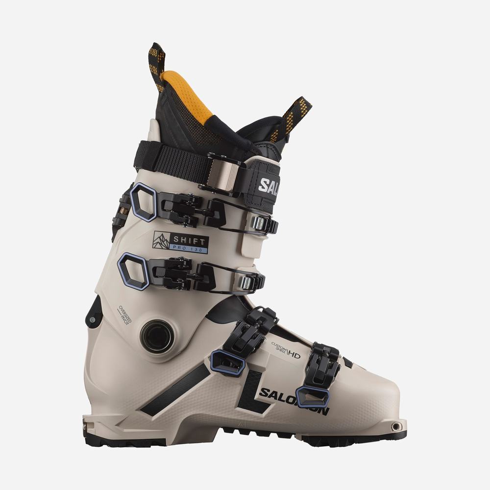 Bottes Ski Salomon Shift Pro 130 At Homme Kaki Noir | France-1498352