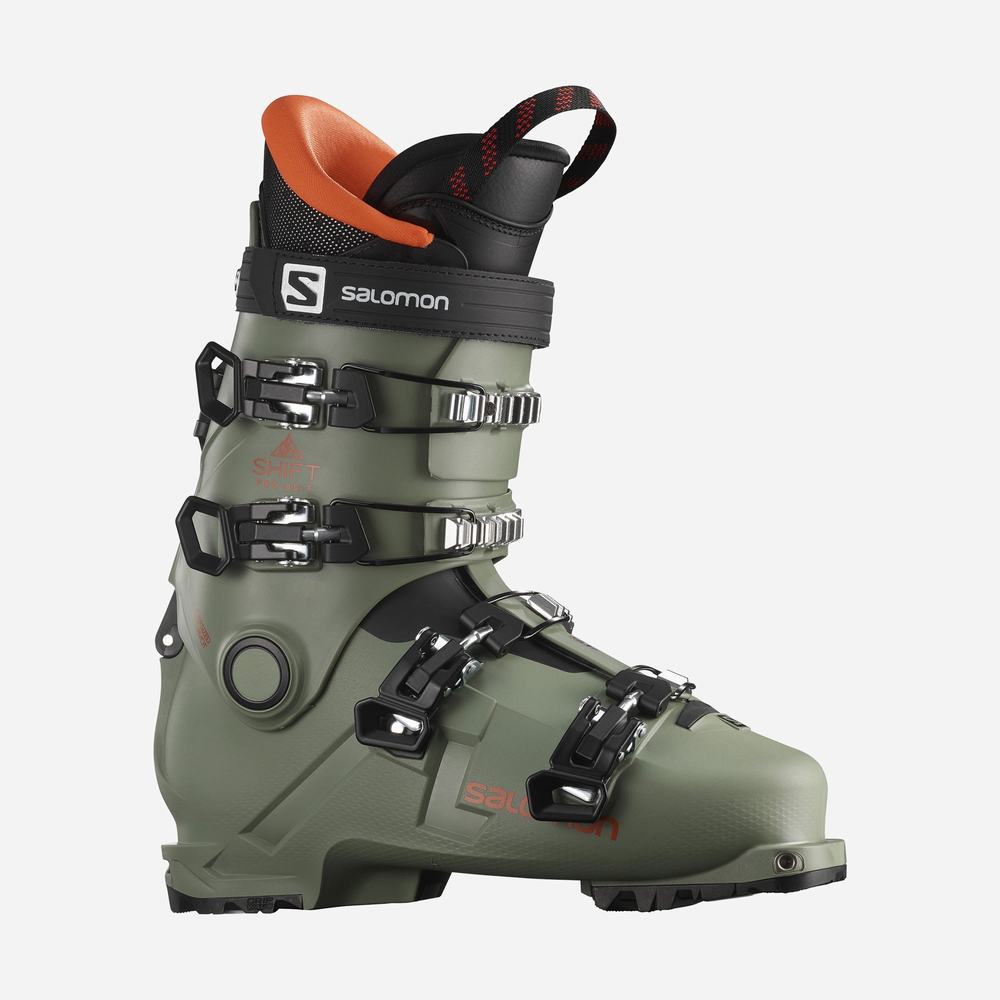 Bottes Ski Salomon Shift Pro 80t At Enfant Vert Noir Orange | France-4092358