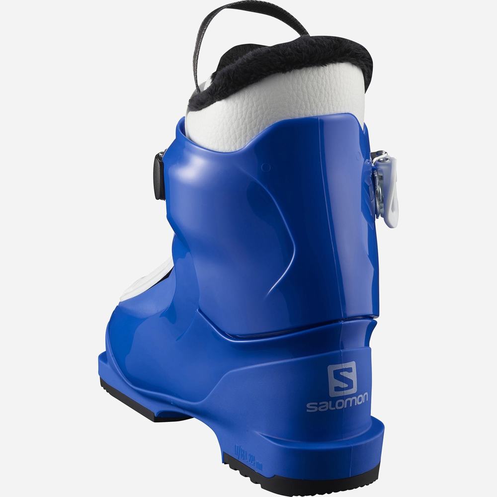 Bottes Ski Salomon T1 Enfant Bleu Blanche | France-1269084