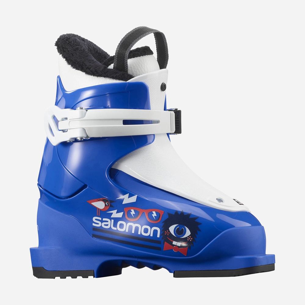 Bottes Ski Salomon T1 Enfant Bleu Blanche | France-1269084