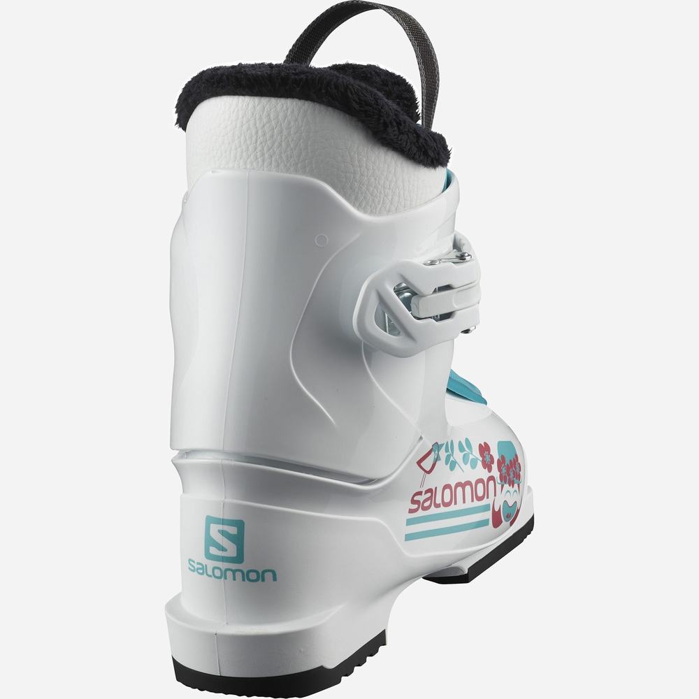 Bottes Ski Salomon T1 Girly Enfant Blanche Bleu | France-1768490