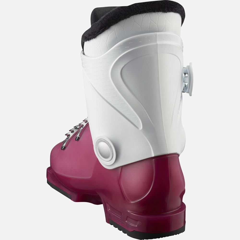 Bottes Ski Salomon T3 Rt Girly Enfant Rose Violette Blanche | France-4816095