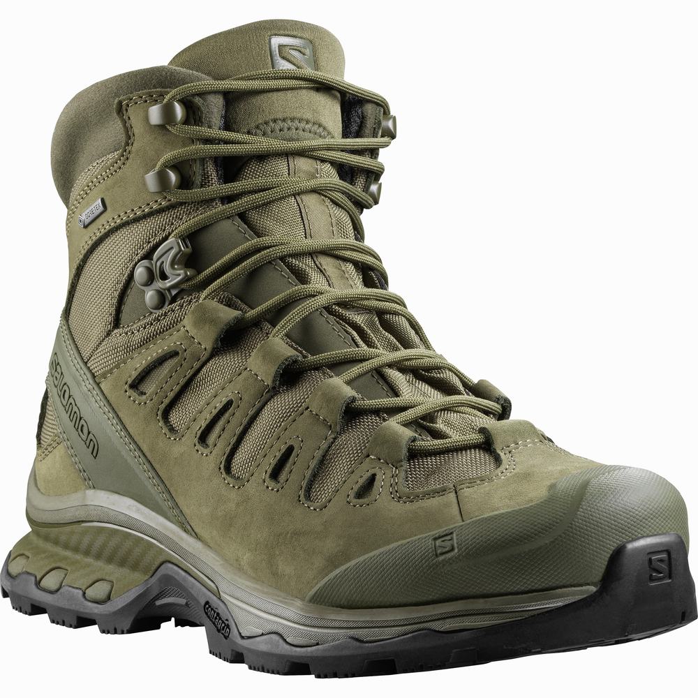 Bottes Tactiques Salomon Quest 4d Gore-tex Forces 2 En Homme Vert Noir | France-7810432