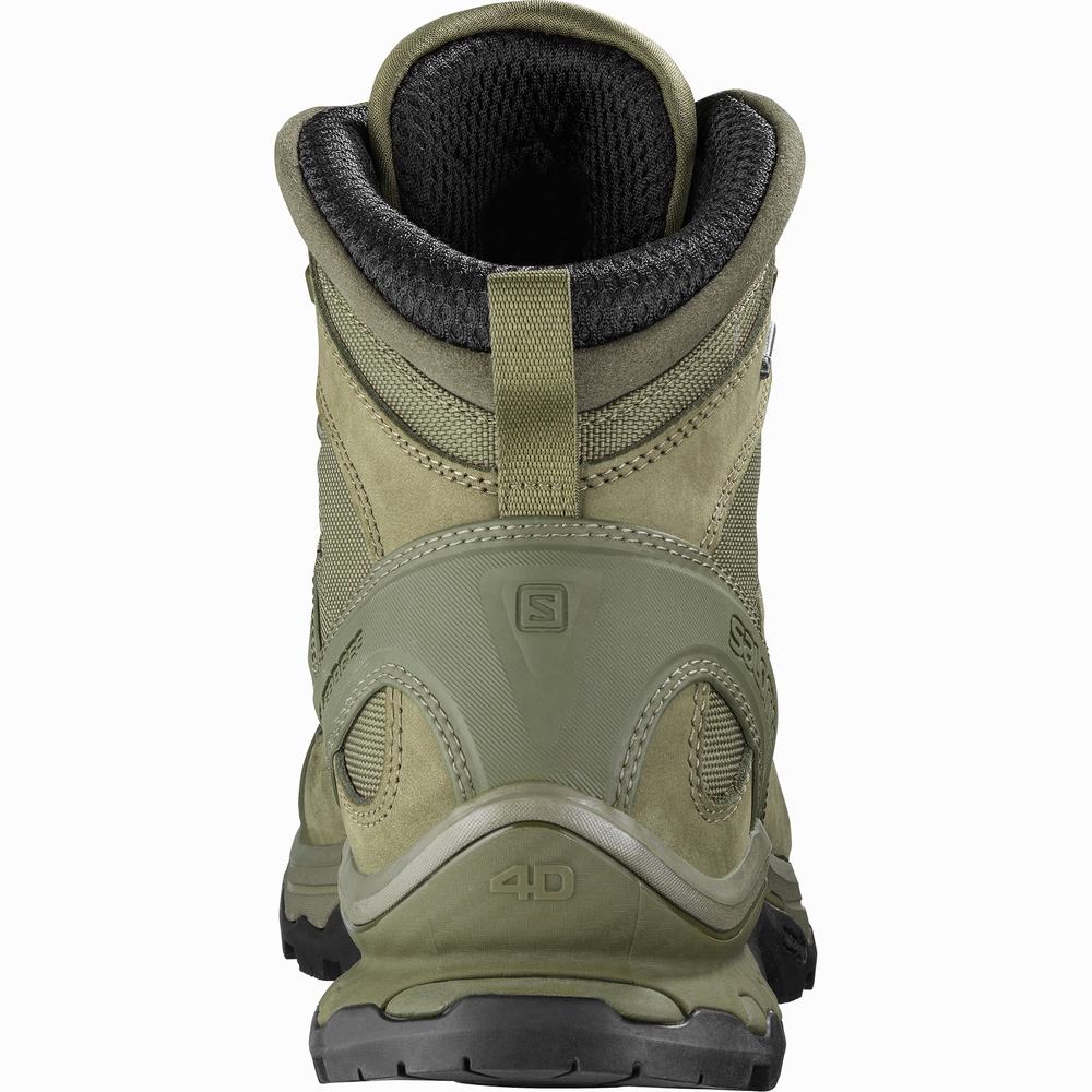 Bottes Tactiques Salomon Quest 4d Gore-tex Forces 2 En Homme Vert Noir | France-7810432