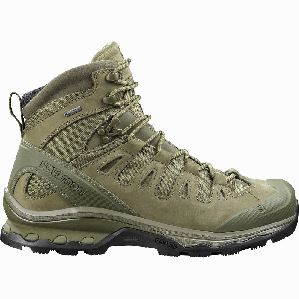 Bottes Tactiques Salomon Quest 4d Gore-tex Forces 2 En Homme Vert Noir | France-7810432