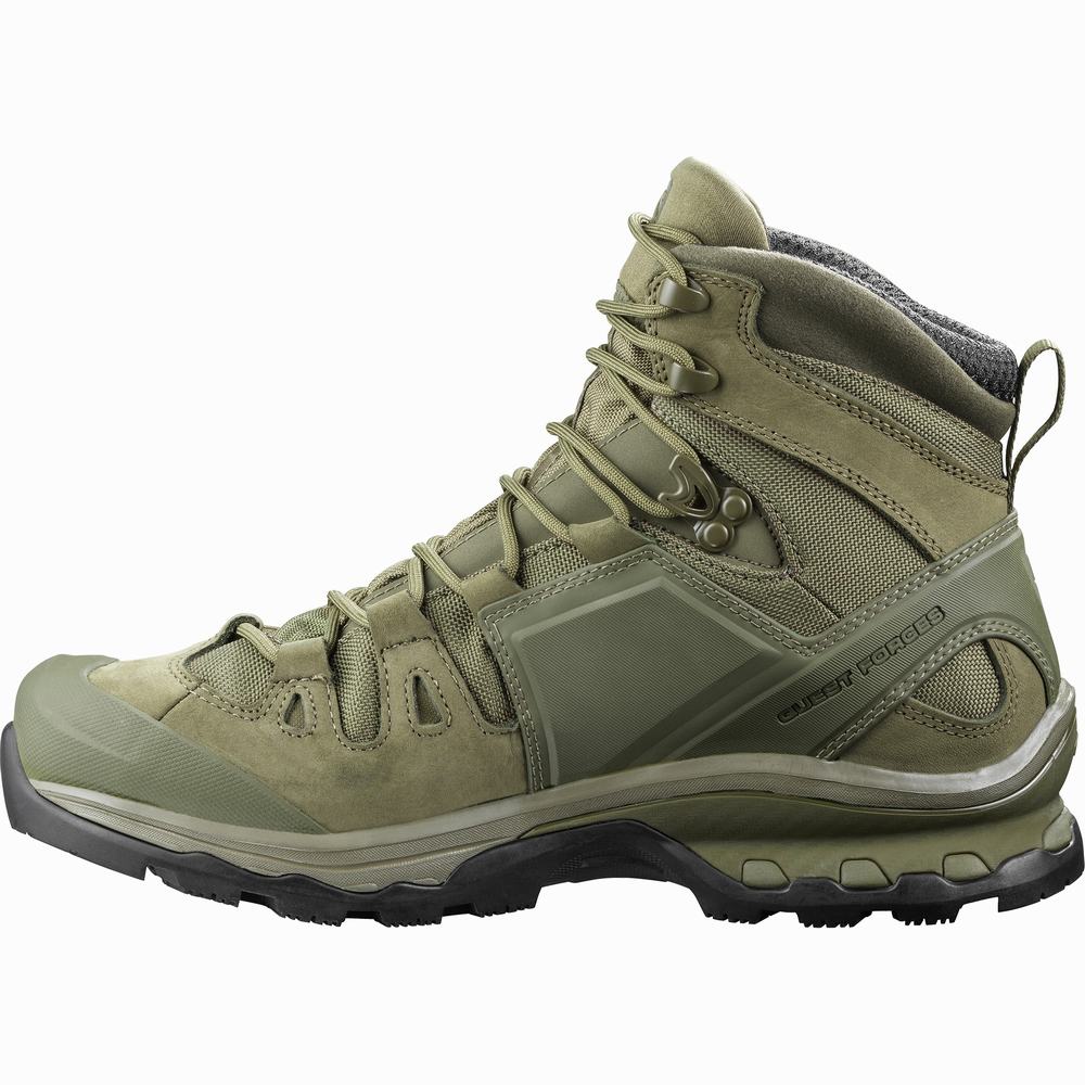 Bottes Tactiques Salomon Quest 4d Gore-tex Forces 2 En Femme Vert Noir | France-9436157