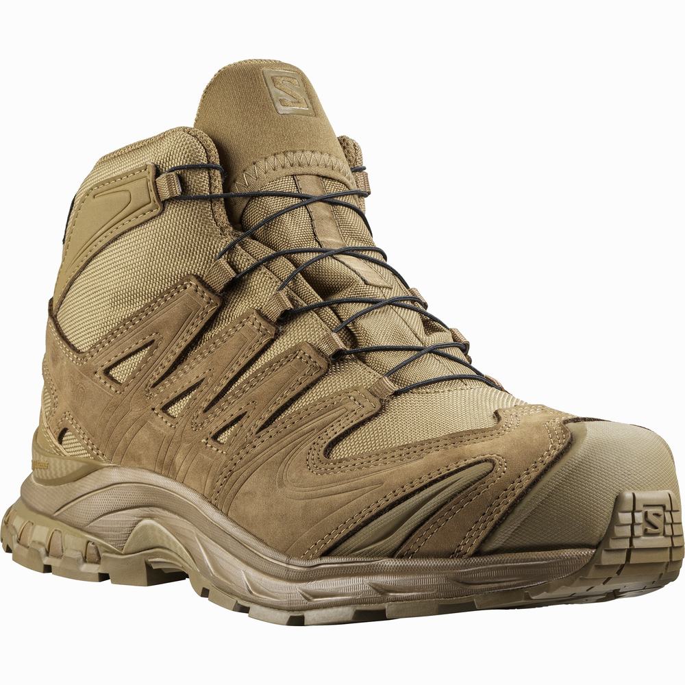 Bottes Tactiques Salomon Xa Forces Mid Gore-tex Femme Marron | France-7582014