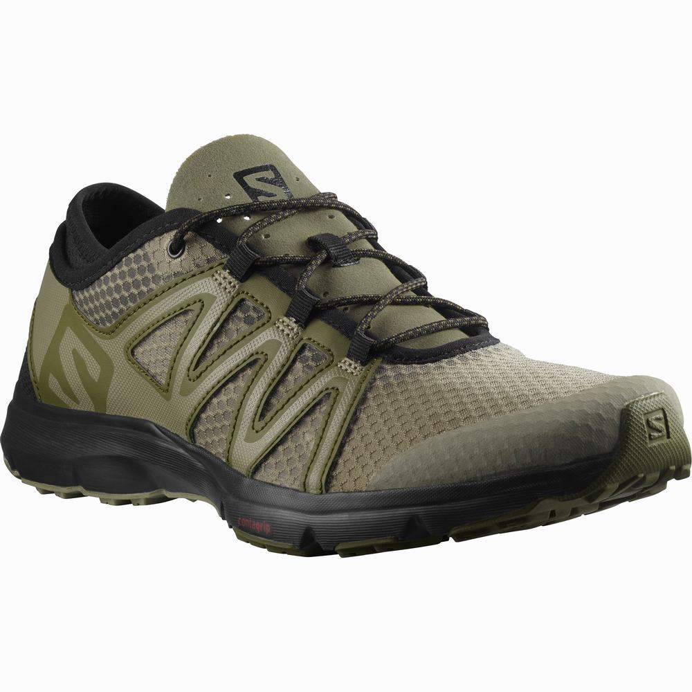 Chaussures D'eau Salomon Crossamphibian Swift 2 Homme Vert Olive Noir | France-2379514