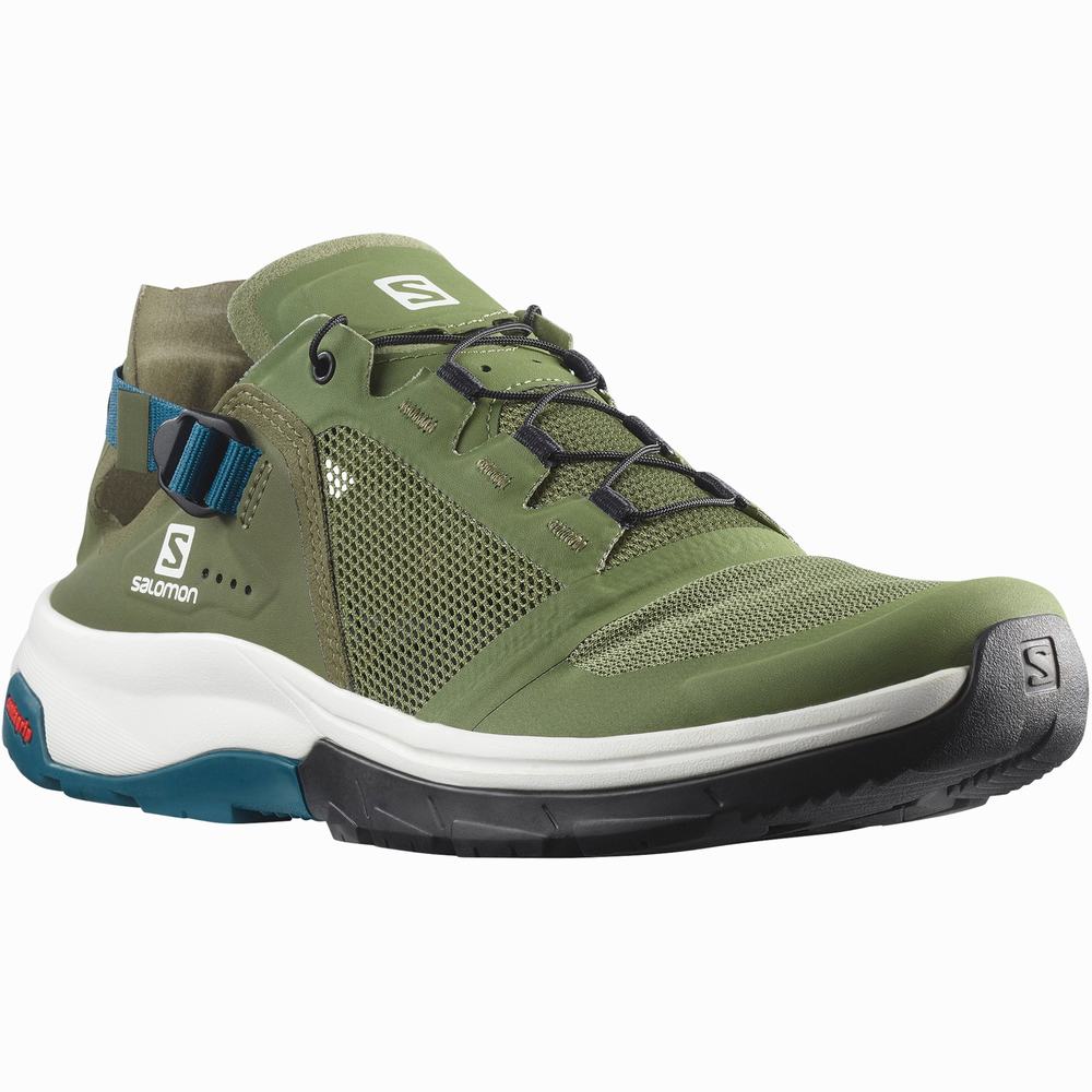 Chaussures D'eau Salomon Tech Amphib 4 Homme Vert Olive Bleu | France-0276918