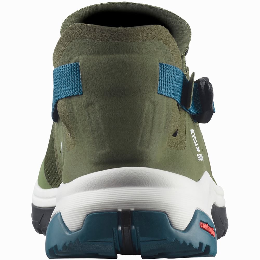 Chaussures D'eau Salomon Tech Amphib 4 Homme Vert Olive Bleu | France-0276918