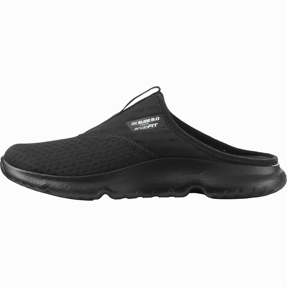 Chaussures De Récupération Salomon Reelax Claquette 5.0 Femme Noir | France-5379804