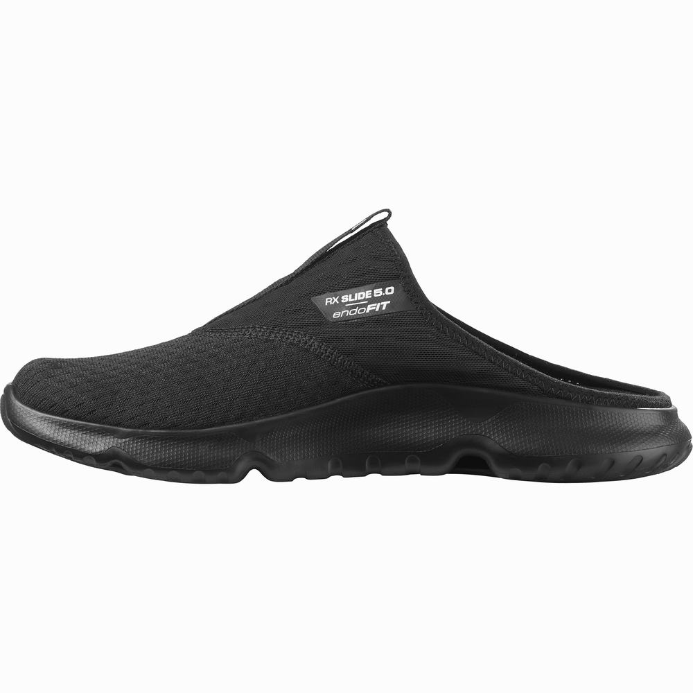 Chaussures De Récupération Salomon Reelax Claquette 5.0 Homme Noir | France-9654238