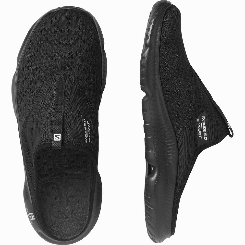 Chaussures De Récupération Salomon Reelax Claquette 5.0 Homme Noir | France-9654238