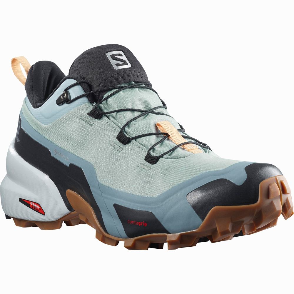 Chaussures Randonnée Salomon Cross Hike Gore-tex Femme Turquoise Noir | France-4869130