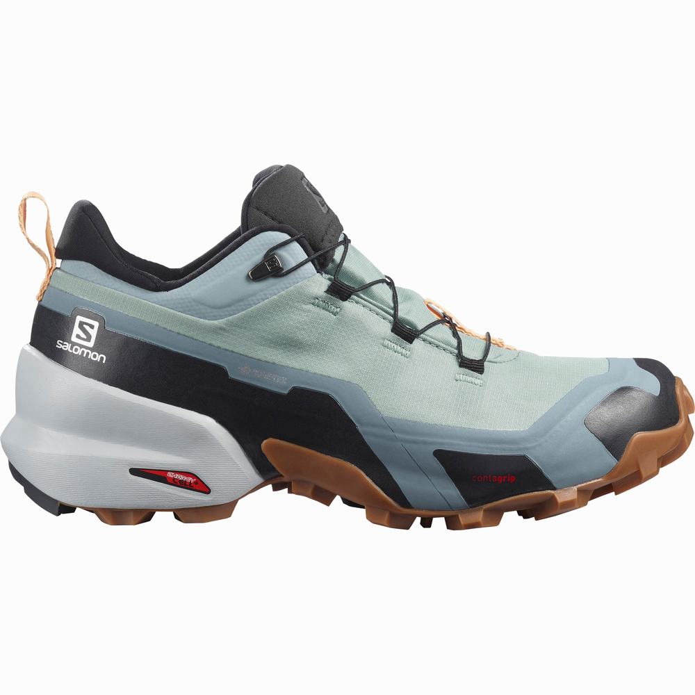 Chaussures Randonnée Salomon Cross Hike Gore-tex Femme Turquoise Noir | France-4869130