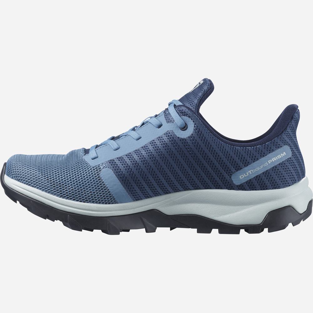 Chaussures Randonnée Salomon Outbound Prism Gore-tex Femme Bleu | France-0671234