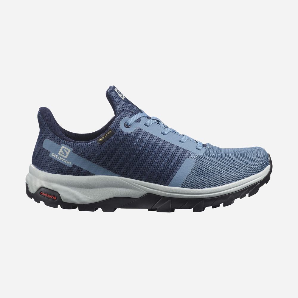 Chaussures Randonnée Salomon Outbound Prism Gore-tex Femme Bleu | France-0671234