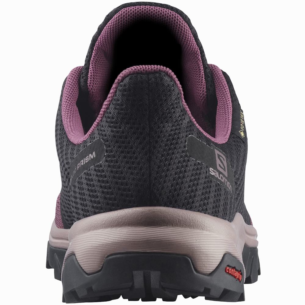 Chaussures Randonnée Salomon Outbound Prism Gore-tex Femme Violette Noir | France-3914280