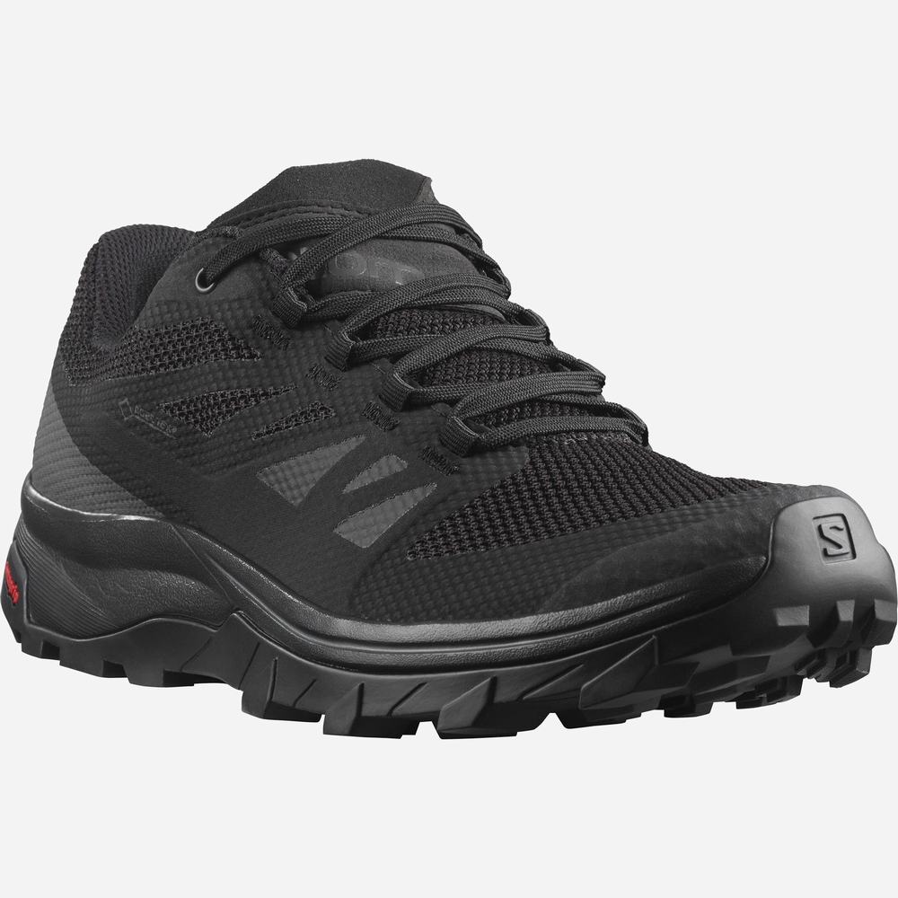 Chaussures Randonnée Salomon Outline Gore-tex Homme Noir | France-3648597