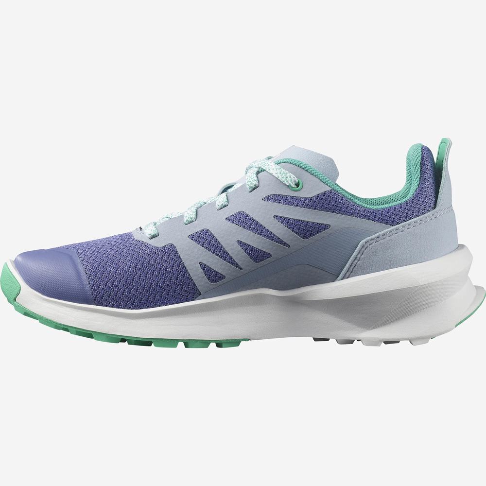 Chaussures Randonnée Salomon Patrol Enfant Violette Bleu Menthe | France-4175602