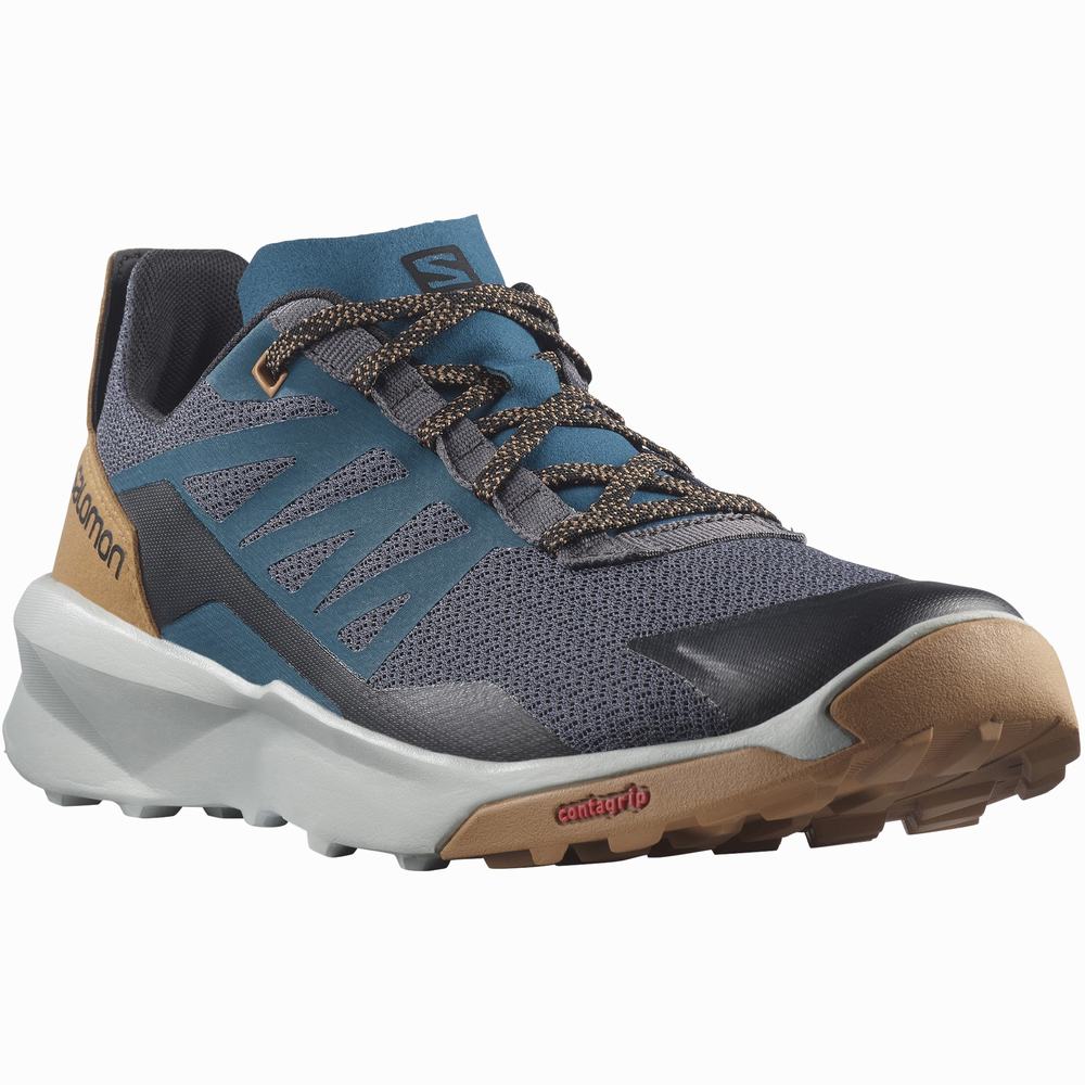 Chaussures Randonnée Salomon Patrol Homme Bleu Marron | France-5169407