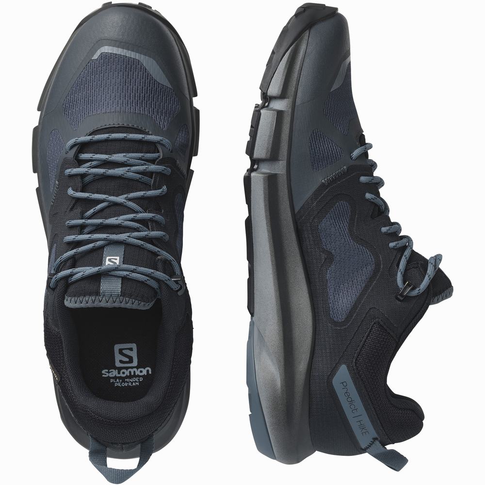 Chaussures Randonnée Salomon Predict Hike Gore-tex Homme Bleu Marine Noir | France-3261895