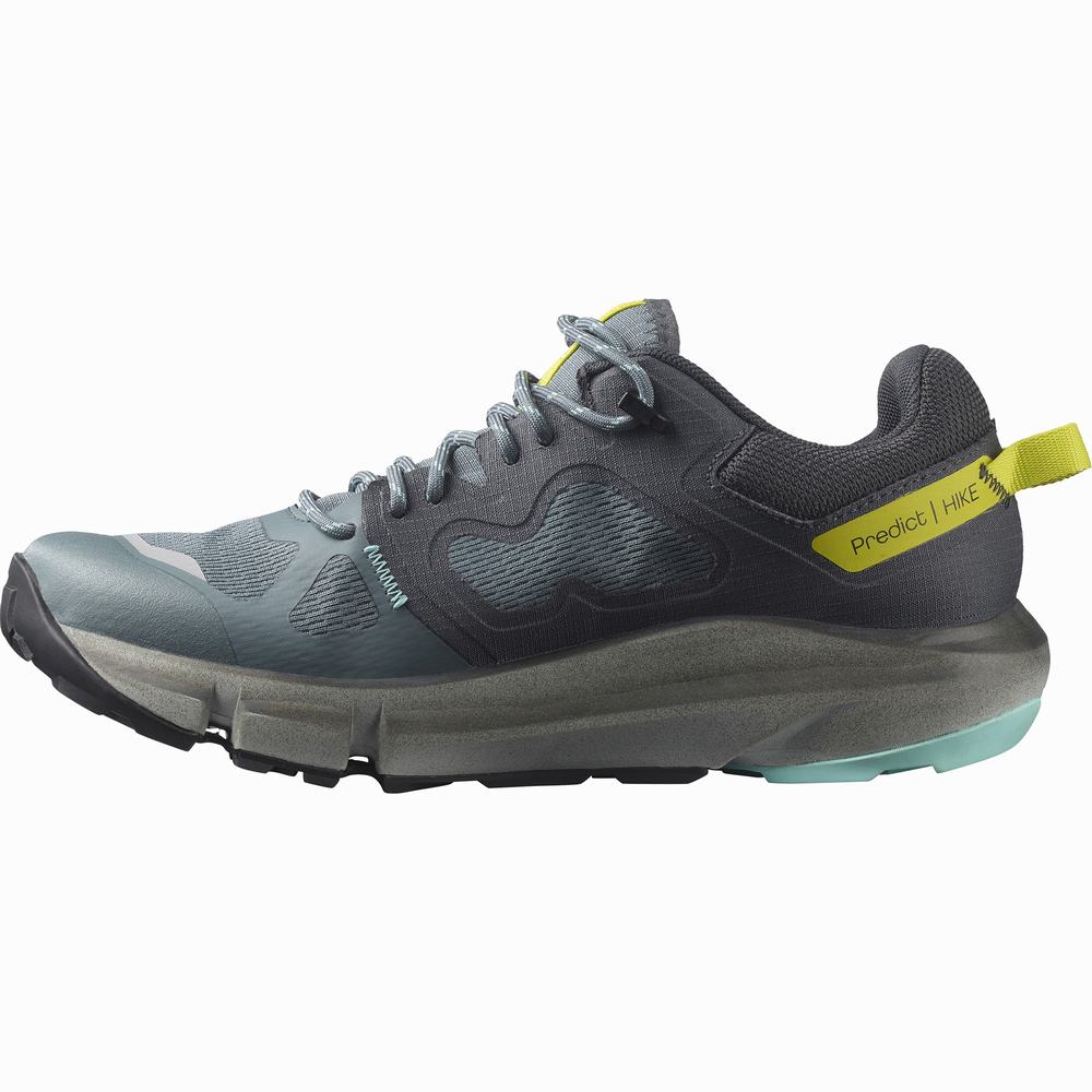 Chaussures Randonnée Salomon Predict Hike Gore-tex Femme Bleu Marine Turquoise | France-8574901