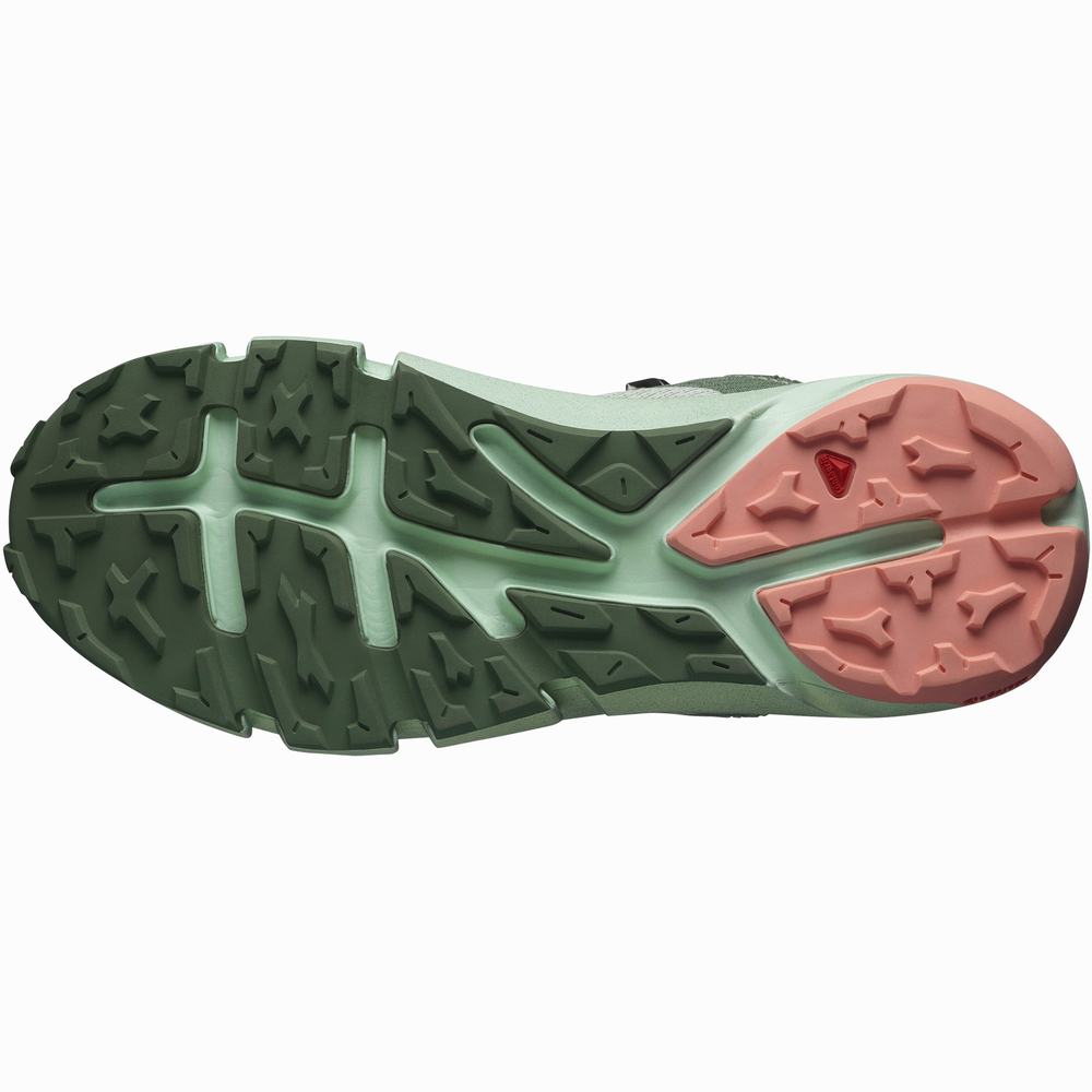 Chaussures Randonnée Salomon Predict Hike Gore-tex Femme Vert | France-9648301